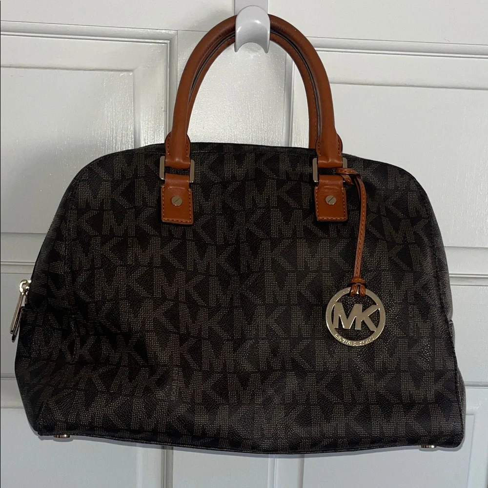 Michael Kors Dark Brown Signature Satchel